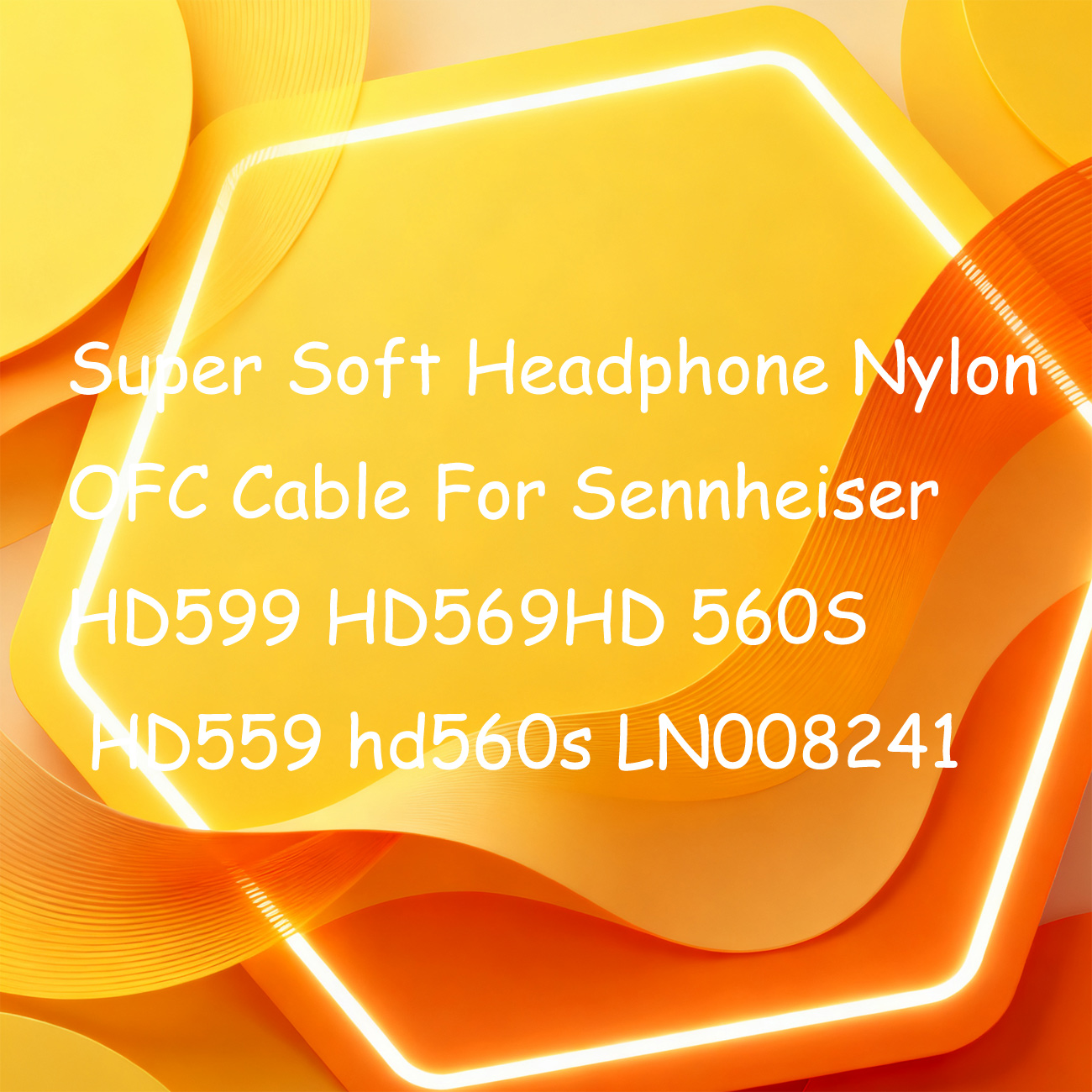 Sennheiser Headphone Hd 560S - Супермягкий нейлоновый кабель OFC для наушников