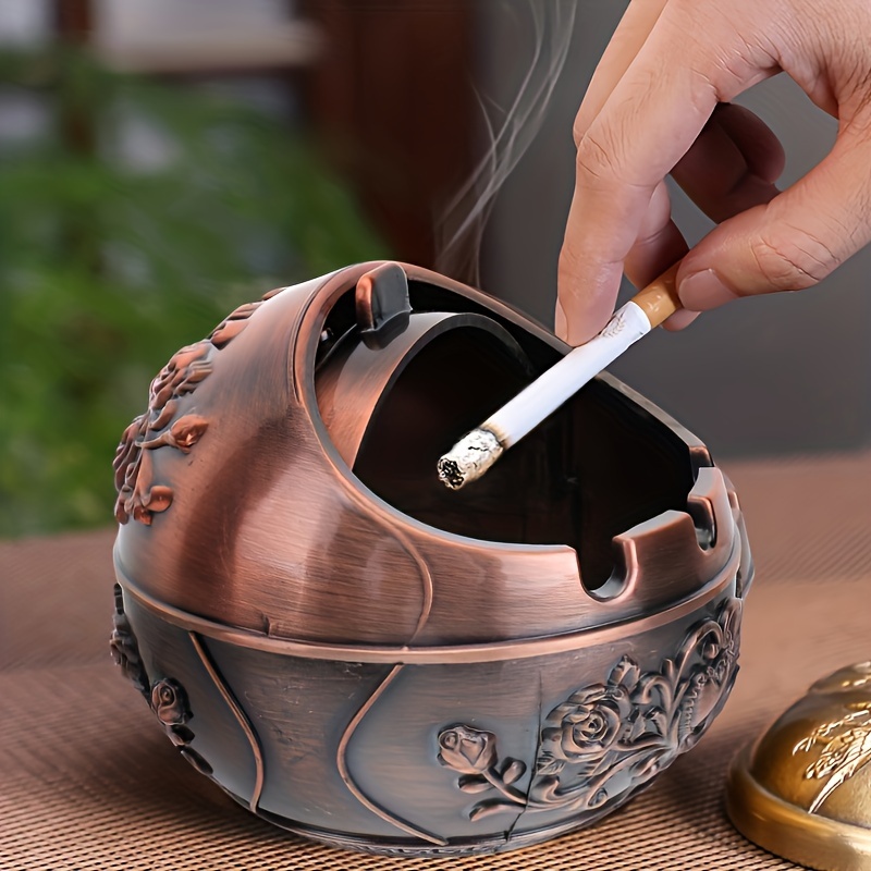 Vape Decoration - 1 шт. Металлическая пепельница, ветрозащитная винтажная