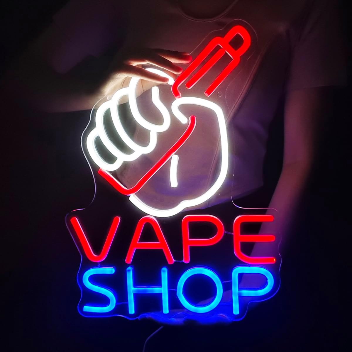 Неоновая вывеска для магазина  – обзор и цена Vape Decoration